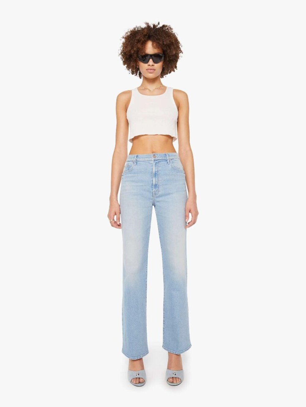 MOTHER The Maven Sneak Limited Edition High Rise Wide Leg Jeans, Size 25